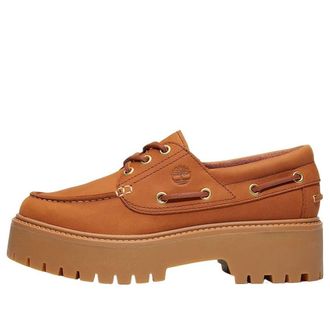 Timberland (WMNS) Timberland Stone Street Platform Boat Rust Nubuck TB0A2GVFEM71