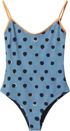 Fendi One-piece, female, Multicolor, Size: S Falena Dots One-Piece Swimsuit