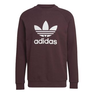 adidas originals Adicolor Classics Trefoil Crewneck Sweatshirt Shadow Maroon HK5293