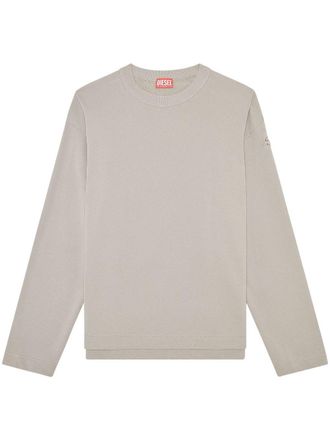 Diesel S-Macsis-Od katoenen sweater - Grijs