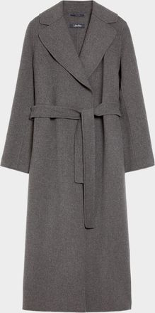 Max Mara Poldo Belted Wrap-Front Wool Coat