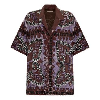 Valentino Garavani Heren, Overhemden, Veelkleurig, Maat: XL Zijde