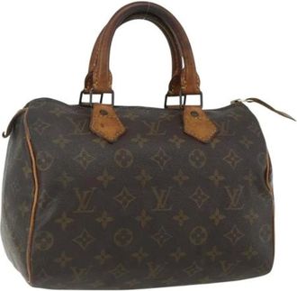 Louis Vuitton Pre-owned Handbags, female, Brown, Size: ONE SIZE Pre-owned Vintage Canvas Handbag