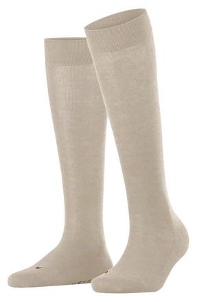 Falke Sensitive London Cotton Blend Knee High Socks in Linen Mel. at Nordstrom, Size 35-38