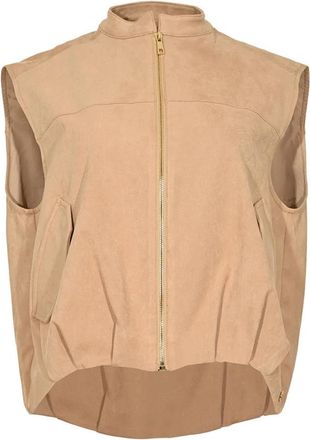 Maicazz Silett Gilet - Dames - Bodywarmers - Beige - L - Jassen