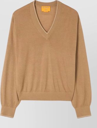 Guest In Residence cashmere fine-knit v-neck sweatshirt
