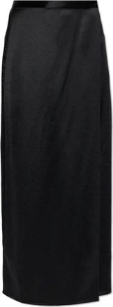By Malene Birger Pacia Rok - Dames - Midirokken - Zwart - S - Polyester - Rokken