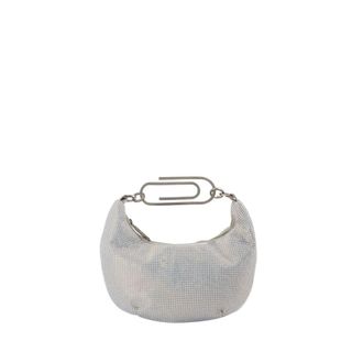 Off-white Handbags, female, Blue, Size: ONE SIZE Binder Clip 20 Bag