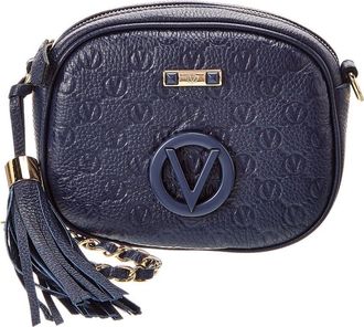 Mario Valentino Nina Dollaro Monogram Leather Crossbody