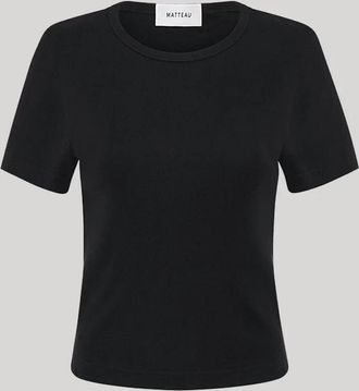 Matteau Womens Baby Tee In Black