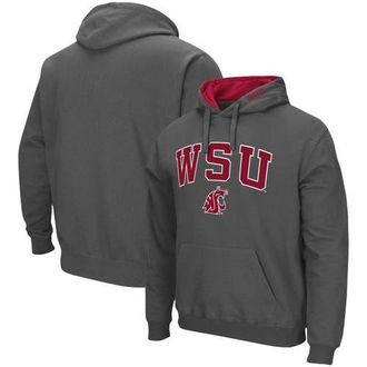 Colosseum Mens Colosseum Charcoal Washington State Cougars Arch & Logo 3.0 Pullover Hoodie at Nordstrom, Size Medium