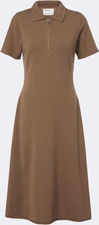 Extreme Cashmere N&deg;497 Georgia cashmere-blend polo dress