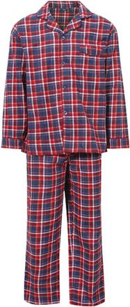 Champion Mens Cambridge Brushed Cotton Check Pyjamas - Red - 3Xl