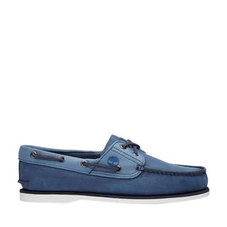 Timberland Klassieke Heren Bootschoen Donkerblauw Leer - Heren - Bootschoenen - Blauw - 45 EU - Leer - Schoenen