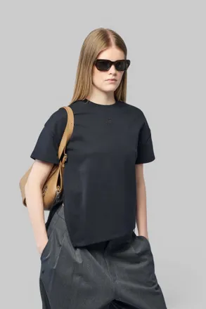 Loewe Asymmetric T-Shirt In Cotton Blend
