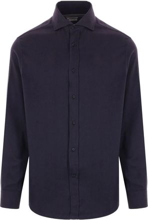 Brunello Cucinelli Herringbone Cotton Blend Shirt Clothing