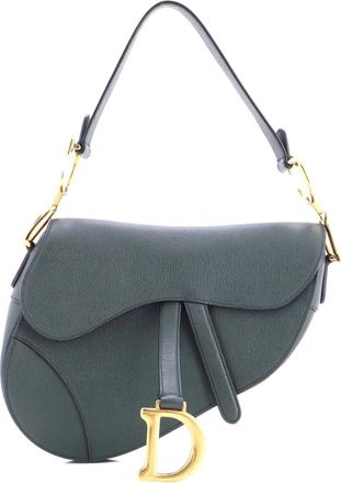 Dior Saddle Handbag Leather Medium shoulder bag - Verde
