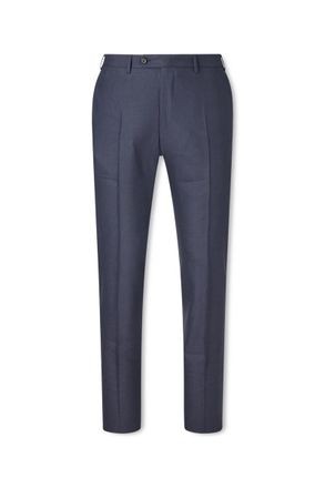 Canali Tapered Linen and Wool-Blend Twill Suit Trousers