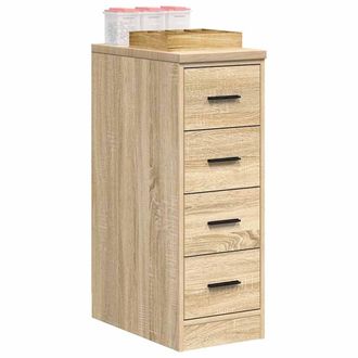 Berkfield Home Garage Storage Cabinet Sonoma Oak 30x51x85 cm Solid Wood Pine in Brown | Size: 30 x 51 x 85 cm