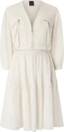 Pinko Pinko, Kleedjes, Dames, Wit, S, Katoen, Frank Abito Voile Cotone