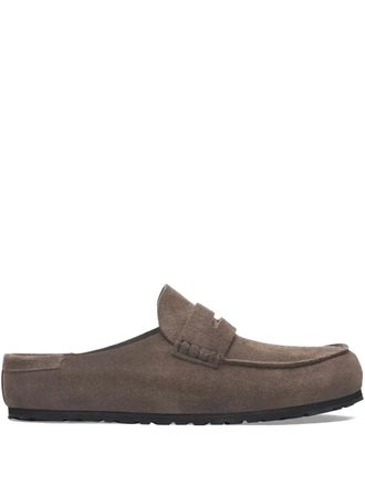 Birkenstock Naples su&egrave;de slip-on loafers - Bruin