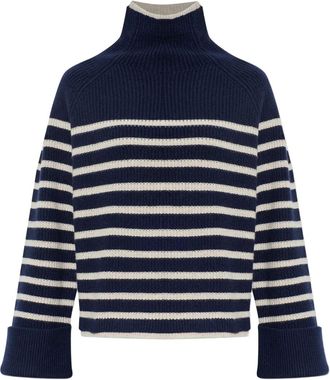 Rag & Bone Maglione a righe con collo alto - Blu