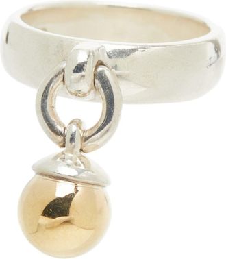 Tiffany & Co. Silver Yellow Gold Yellow Gold (18K) Silver 925 Band Ring (Pre-Owned)