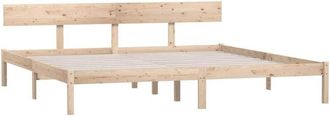 vidaXL Bed Frame without Mattress Solid Wood 200x200 cm Vidaxl