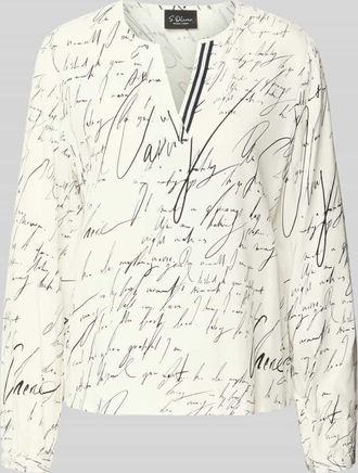 s.Oliver Black Label Relaxed Fit Langarmbluse aus reiner Viskose in Weiss, Gr&ouml;&szlig;e 34