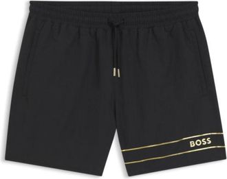 BOSS Swim shorts with foil-print logo