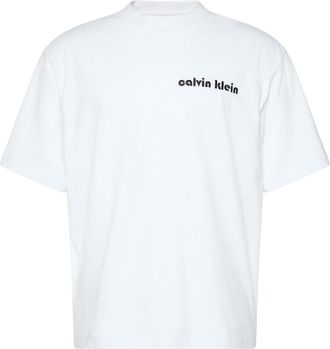 Calvin Klein Heren Jeans Bubble Regular T-Shirt (Briljant wit)