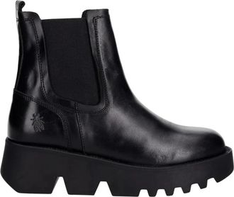 FLY London Zufy 502Fly Enkellaars - Dames - Chelseaboots - Zwart - 38 EU - Leer - Schoenen