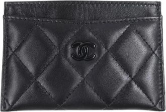 Chanel Tweedehands leren portemonnees - Dames - Vintage Accessoires - Zwart - ONE Size - Vintage