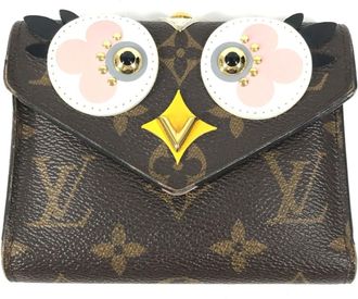 Louis Vuitton Brown Monogram Pink Monogram Wallet (Bi-Fold) (Pre-Owned)