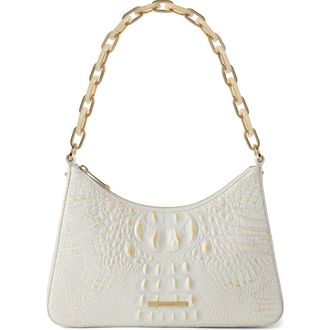 Brahmin Mod Esme Croc Embossed Shoulder Bag in Chantilly at Nordstrom
