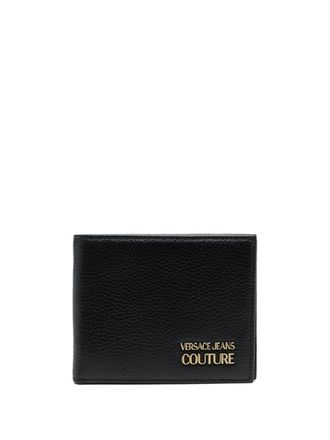 Versace Jeans Couture Portafoglio con placca logo - Nero