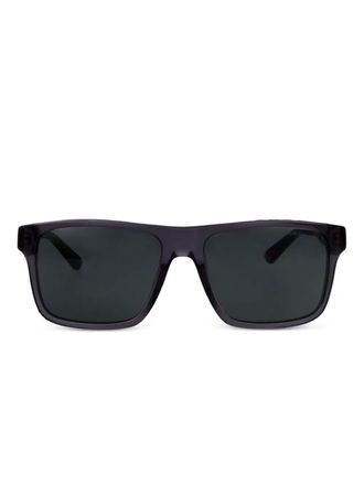 Emporio Armani Occhiali da sole squadrati in acetato - Nero