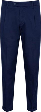 Re-hash Gekreukte Broek - Heren - Chinos - Blauw - W31 - Leer - Broeken