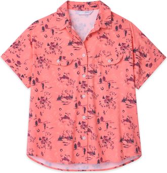 Stio | Womens Shifter Shirt Short Sleeve, Size Extra Small in Ember Ride WY