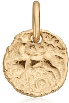 Monica Vinader Siren Coin Pendant in Yellow Gold at Nordstrom