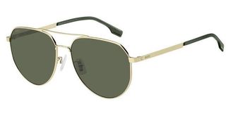 BOSS Boss 1473/F/SK Asian Fit J5G/QT Mens Sunglasses Gold Size 61
