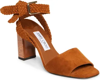 Jimmy Choo London Rori Block Heel Sandal in Tan/Toasty at Nordstrom, Size 10.5Us