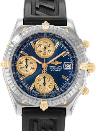 Breitling Pre-owned Breitling Chronomat Chronograph Automatic Chronometer Blue Dial Mens Watch B13050.1