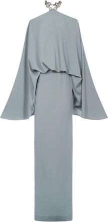 Taller Marmo Abito lungo Cyclades con cristalli - Blu