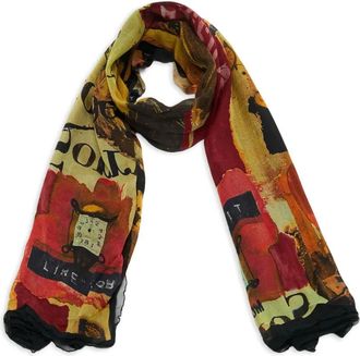 Moschino Sjaal met print - Rood