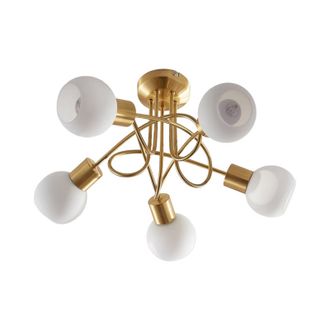 Lindby L&aacute;mpara De Techo elaina En Dorado Vidrio - Lindby