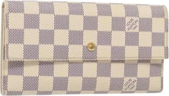 Louis Vuitton Pre-owned Wallets, female, White, Size: ONE SIZE Pre-owned Canvas Wallet