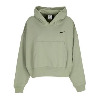 Nike Oversized Hoodie met Capuchon - Dames - Sportshirts - Groen - M - Katoen - Fitness