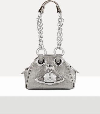Vivienne Westwood Archive Orb Chain Handbag Python-effect Emboss Iron