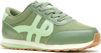 Hush Puppies Seventy8 Dames Sneakers Van Leer In Olijfgroen